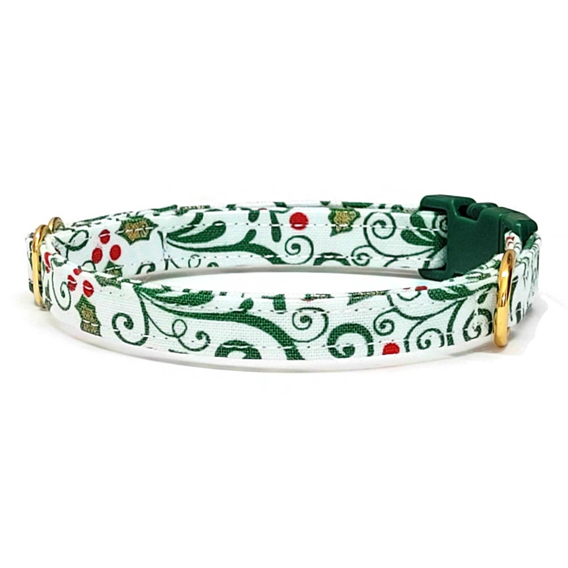  Cat Collar - Holly Green - Tinkco and Moosty